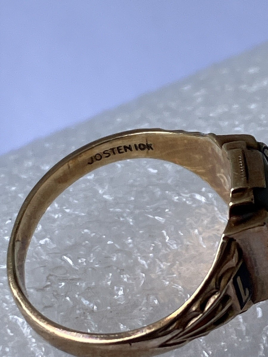 Vintage 1959 Josten Yellow 10k Gold Sp Tiger High School Vintage 1959 Josten Yellow 10k Gold Sp Tiger High School
