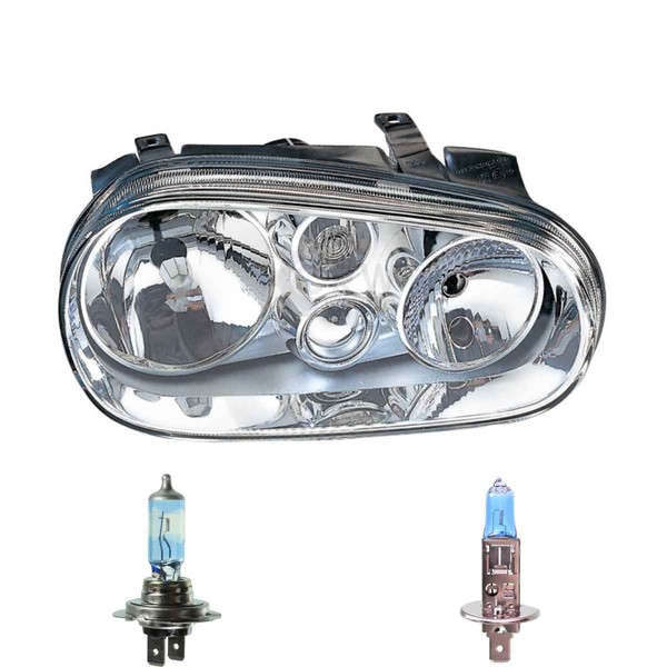 Halogen Scheinwerfer Rechts H7/ H1 FüR VW Golf IV Variant Cabriolet Inkl. Lampen-image