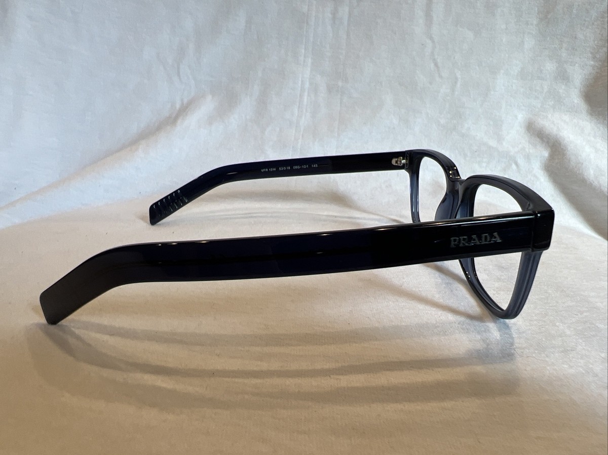 Prada Vpr 15W 53[]18145 08Q-1O1 Eyeglasses Frames Dark Transparent
