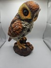 Hooting Owl 9" Statue Motion Activated Light Eyes Garden Rodent Pest Control