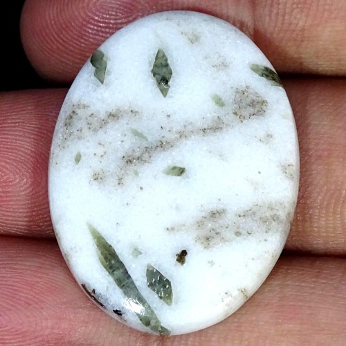 42.10 Cts Natural Oval Tourmaline Quartz Cabochon Earrings Making 25X35X5MM