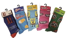 Branded Fun Cereal Candy Cookie Food Cartoon Unisex Twinkie Oreo Crew Socks 6-12