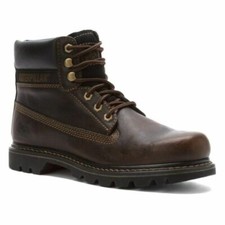 Botas de trabajo Caterpillar para hombre Colorado Marl Char cuero talla 9