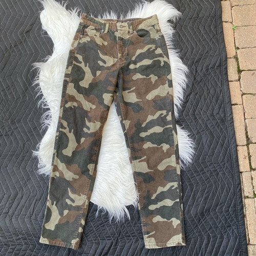 Corduroy Camo Hi Rise Mom Jean Size 