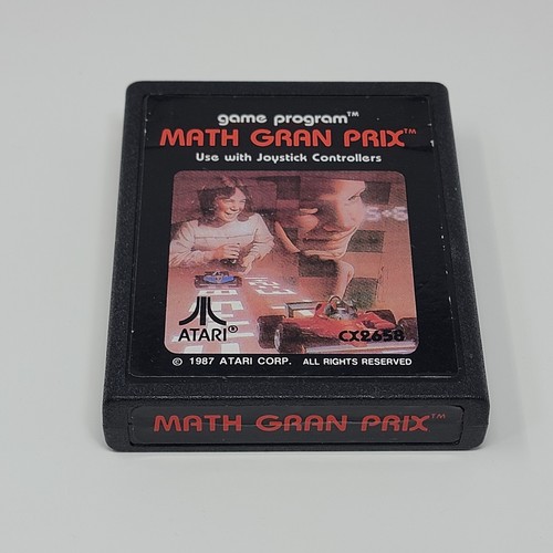 Math Gran Prix (Atari 2600) Cartridge Only CLEANED & TESTED