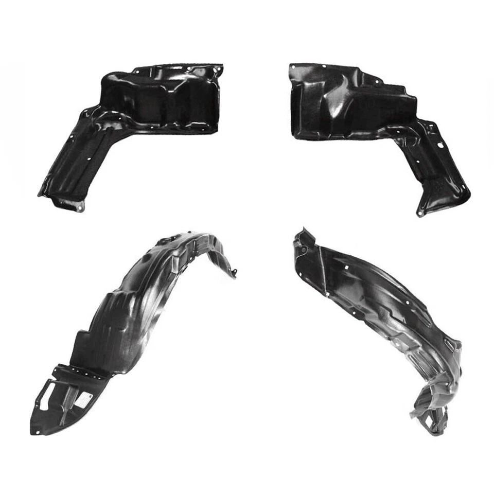 Front Fender Liner & Under Cover Set w/ Clips For 2003-2008 Toyota Corolla Foto 2 de 4