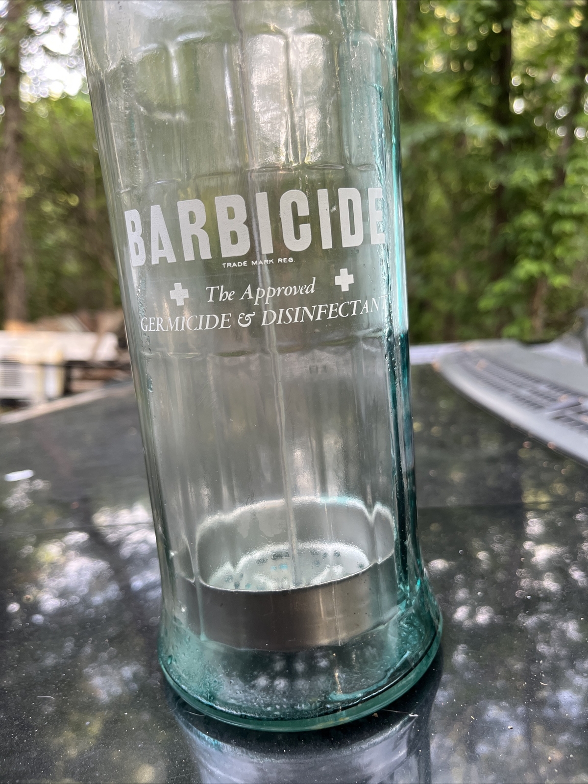 Barbicide Disinfectant Glass Jar Container King Research Inc Canada