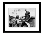 George C Marshall 8x10 Signed photo print 1944 WW2 jeep autographed Army WWII