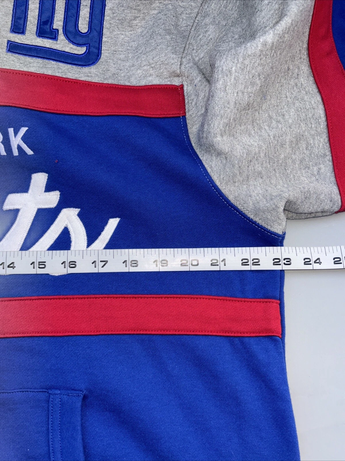 Felpa con cappuccio Mitchell & Ness New York Giants Head Coach nuova con etichetta grande prezzo al pubblico consigliato $110