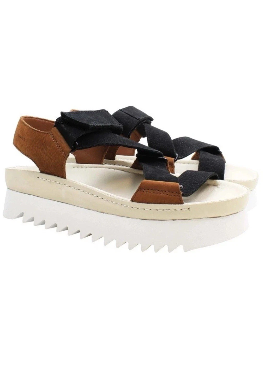 Sandali Clarks Originals RANGER ELVTD da donna marroni combinati in pelle nabuk UK 5 D