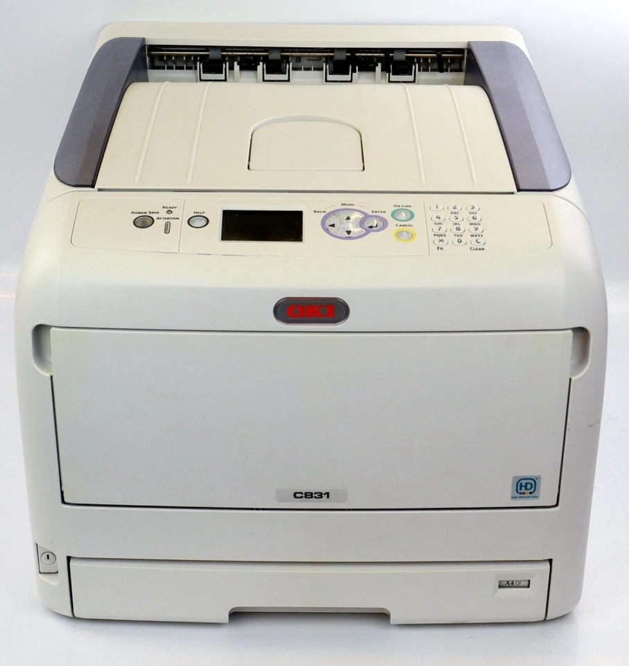 OKI C831N - A3 LED-Farblaserdrucker - erst 26.350 Seiten gedruckt - inkl. Toner - Bild 2 von 2