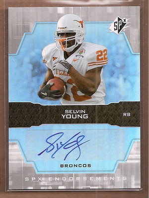 2007 SPx Endorsements Autographs #ENSY Selvin Young Auto FB