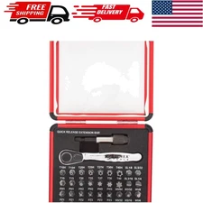 Versatile Sunex Mini Ratchet and Bit Set - 38 Pieces for All Applications