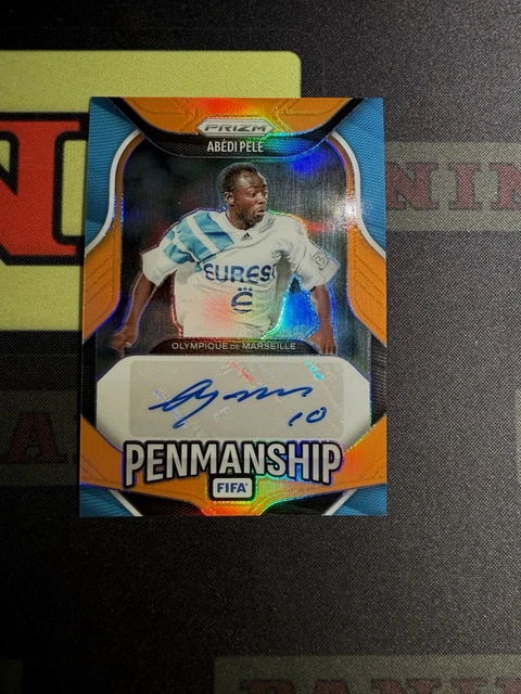2025-26 Panini Prizm FIFA Marseille Abedi Pele Auto Orange /25