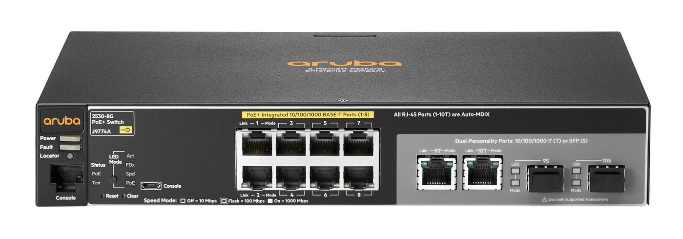 Hewlett Packard Enterprise J9774A-RFB ProCurve 2530-8G-PoE+ Switch