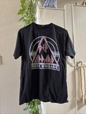 Def Leppard Rock Brigade band 2020 T-shirt Men's Size M Black