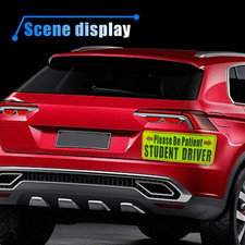 3PCS Student Driver Magnet for Car, 3.75" x 9.2" Reusable Movable Reflective ...