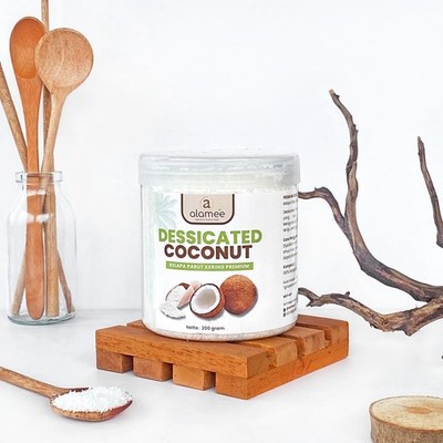 Dried Coconut Flakes 200g Dried Topping Ingredient For Topping Craft Blending