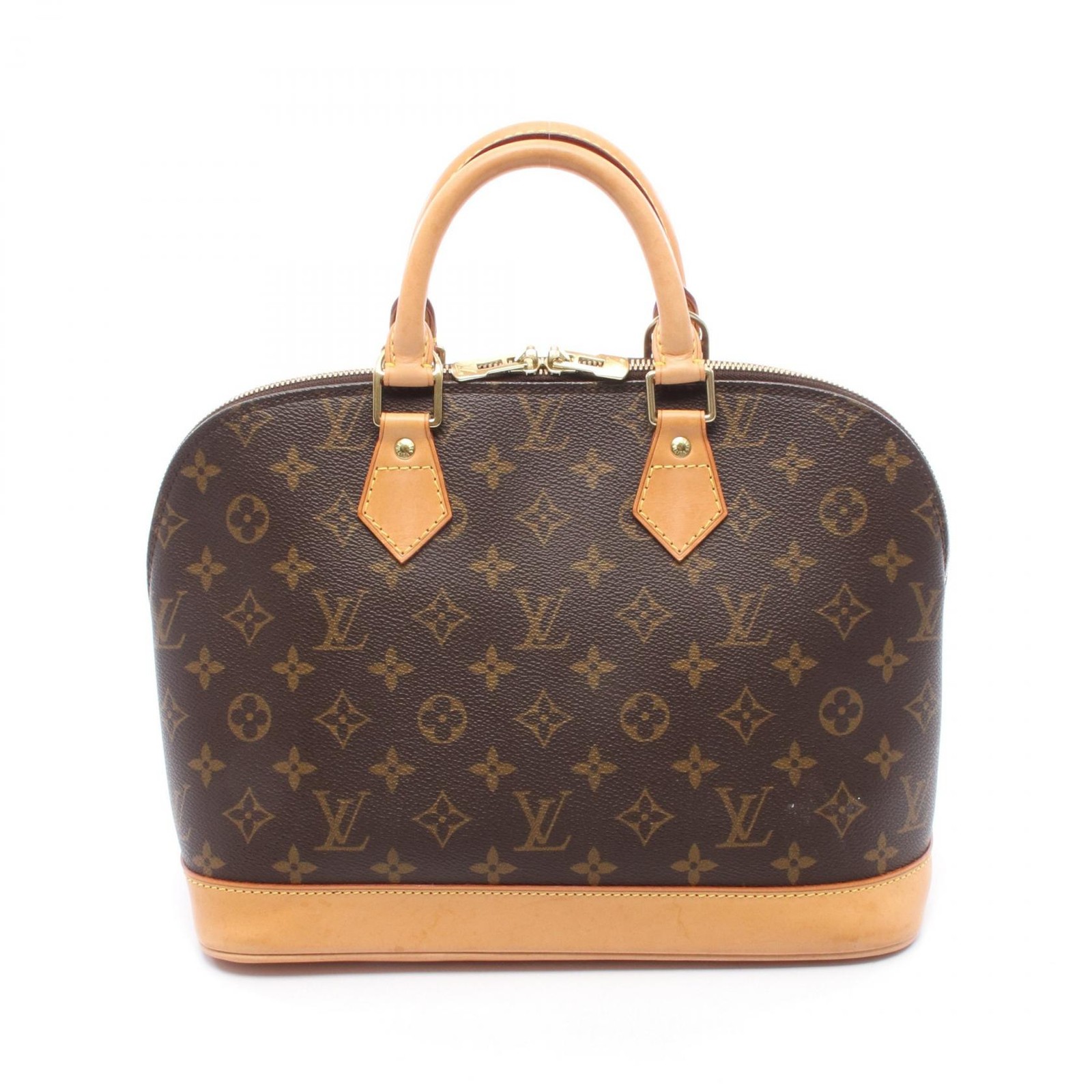 LOUIS VUITTON Alma PM Handbag M51130 Monogram leather Brown Used Women