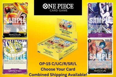One Piece OP-15 Adventure on Kami's Island Choose Your Card C/UC/R/L/SR NM!