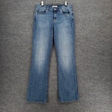 Levis Jeans Women 8 29x32 Blue Classic Boot Cut Stretch Mid Rise Zip Fly Denim