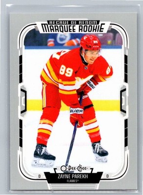2025-26 O-Pee-Chee #551 Zayne Parekh Marquee Rookie Calgary Flames