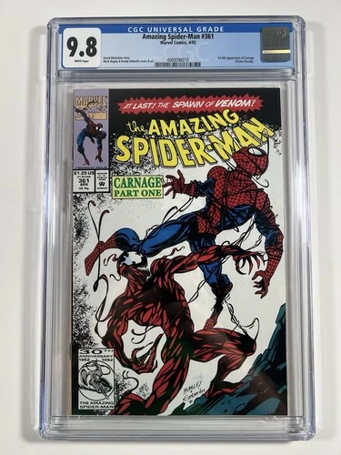 Amazing Spider-Man 361 (Marvel, 1992)  CGC 9.8 WP **1st FullAppearance Carnage*