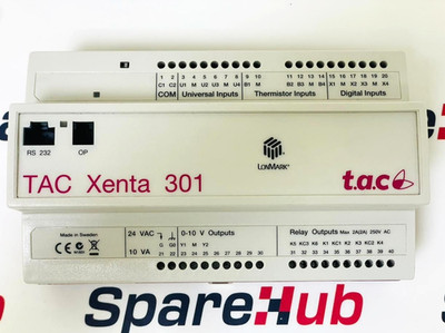 TAC Xenta 301 SysV 3.74 Direct Digital Controller 0-073-0009-2 24V