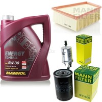 MANN-FILTER Inspektionspaket 5L Mannol Energy Combi Ll 5W-30 FüR Skoda Fabia I
