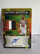 Panini Obsidian Matrix Material Autographs Dalen Terry #MM-TRY Molten Mojo /10