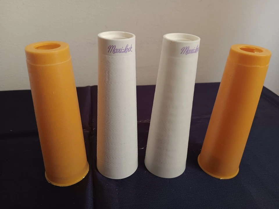 EMPTY Serger Sewing Thread Cone Spools Lot Of 4 Plastic Muyicolor - Image 3 of 3