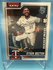 2022 Topps Series 1 Byron Buxton Dugout Peeks #255 Minnesota Twins Baseball