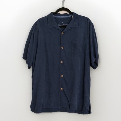 TOMMY  BAHAMA SIZE M Men's Al Fresco Tropics Silk Jacquard Short-Sleeve Shirt