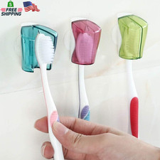 3Pcs Multicolor Toothbrush Holder Travel Toothbrush Head Covers with Suction Cup
