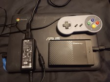 batocera + emulator asus chromebook upgraded to a retro emulation with 500gb HD