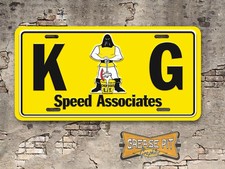 K & G Speed Associates Novelty License Plate