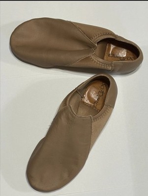 So Danca JZ43 caramel child  Size  3 L Leather Slip On Jazz Shoe