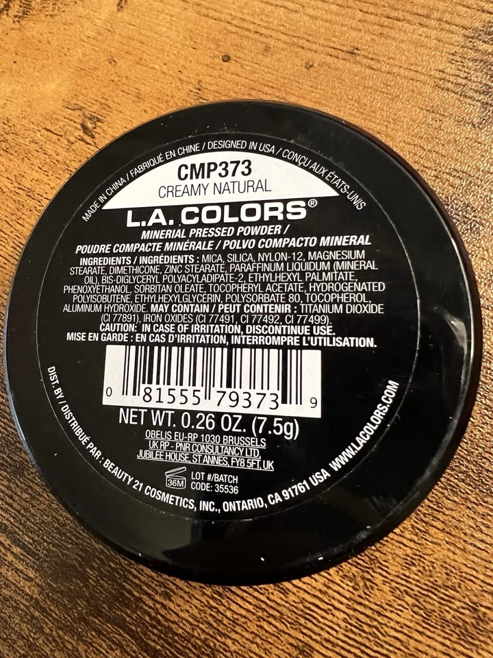 L.A. COLORS Mineral Pressed Powder, Creamy Natural CMP373 - Image 2 of 2
