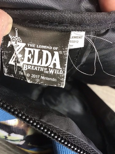 The Legend of Zelda Breath of the Wild Link Rucksack Blau Grafikdruck Nintendo - Bild 11 von 11