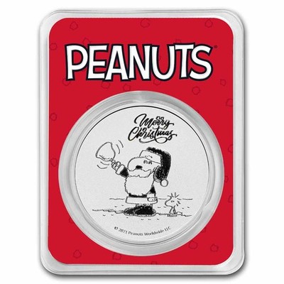 Peanuts® Snoopy & Woodstock Christmas 1 oz Silver in TEP | eBay