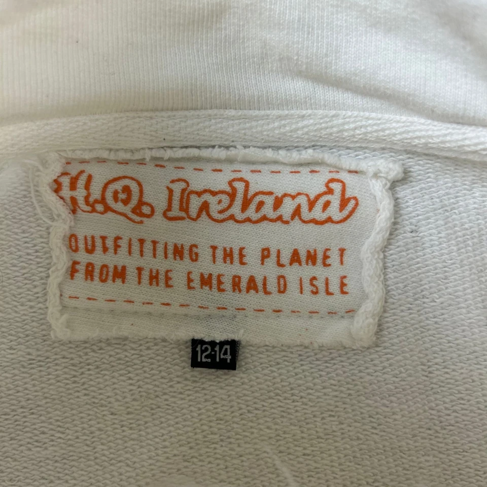 Ireland Track Jacket Womens Medium Ivory Mock Neck Full Zip Long Sleeves * - Image 2 of 4