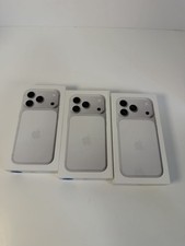 Apple iPhone 17 PRO silver EMPTY BOX ONLY 256GB A3256 w/ Inserts lot of 3