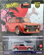Hot Wheels Premium Car Culture  73 Honda Civic Custom JH4 Japan Historic  s 4