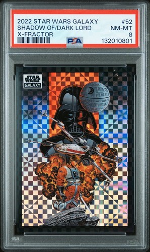 2022 STAR WARS CHROME GALAXY #52 Shadow of the Dark Lord /10 X-FRACTOR - PSA 8