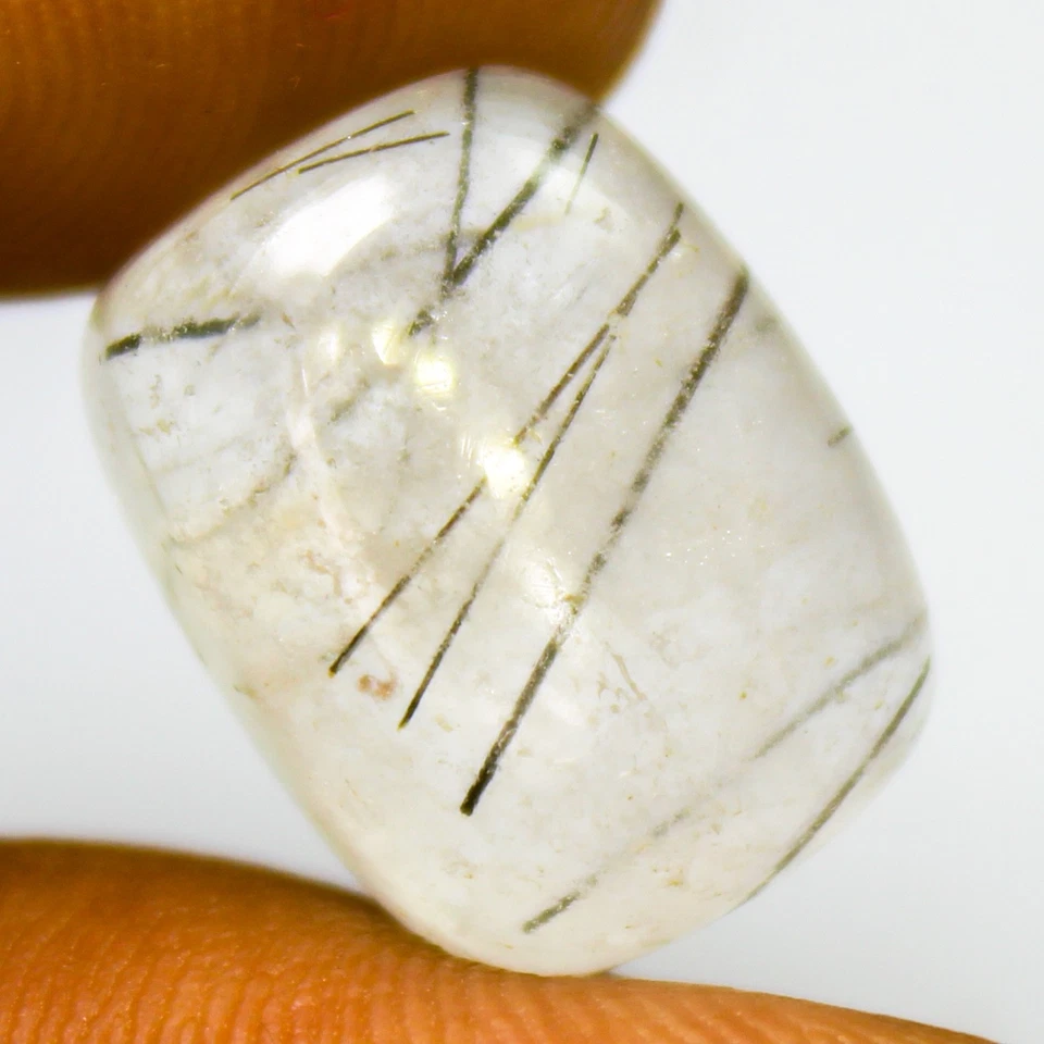 Natural Black Rutile Quartz Cabochon In Cushion Shape 14x12x6 mm Size 9.70 Cts - Image 4 of 4