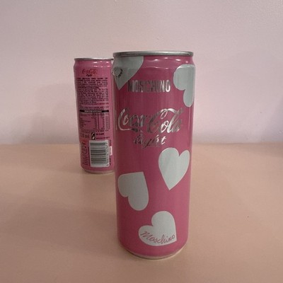 RARE Collector's Item Moschino X Coca Cola Light 330ml Pink Heart