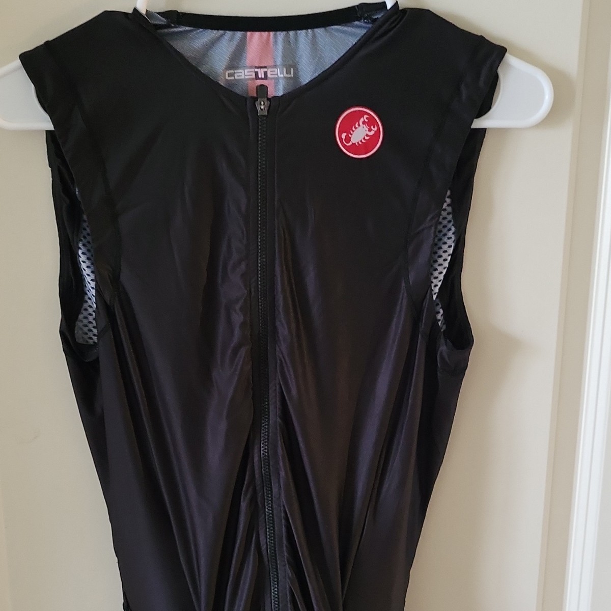Castelli Rosso Corsa Men's Sleeveless Triathlon Suit Full Zip