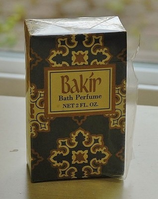 Vtg  * BAKIR by GERMAINE MONTEIL * splash BATH PERFUME 2 oz 60 ml DISCONTINUED