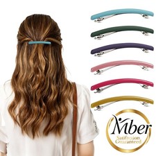 Mber 6 Pack French Hair Barrettes for Fine Thick Thin Hair Barrettes Hair Clips