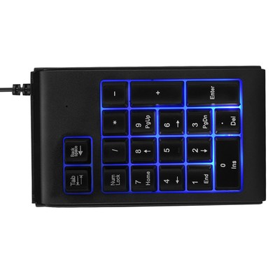 19-key 3-Color USB Numeric Keypad Mechanical Touch Feeling 10 Million Clicks Fit